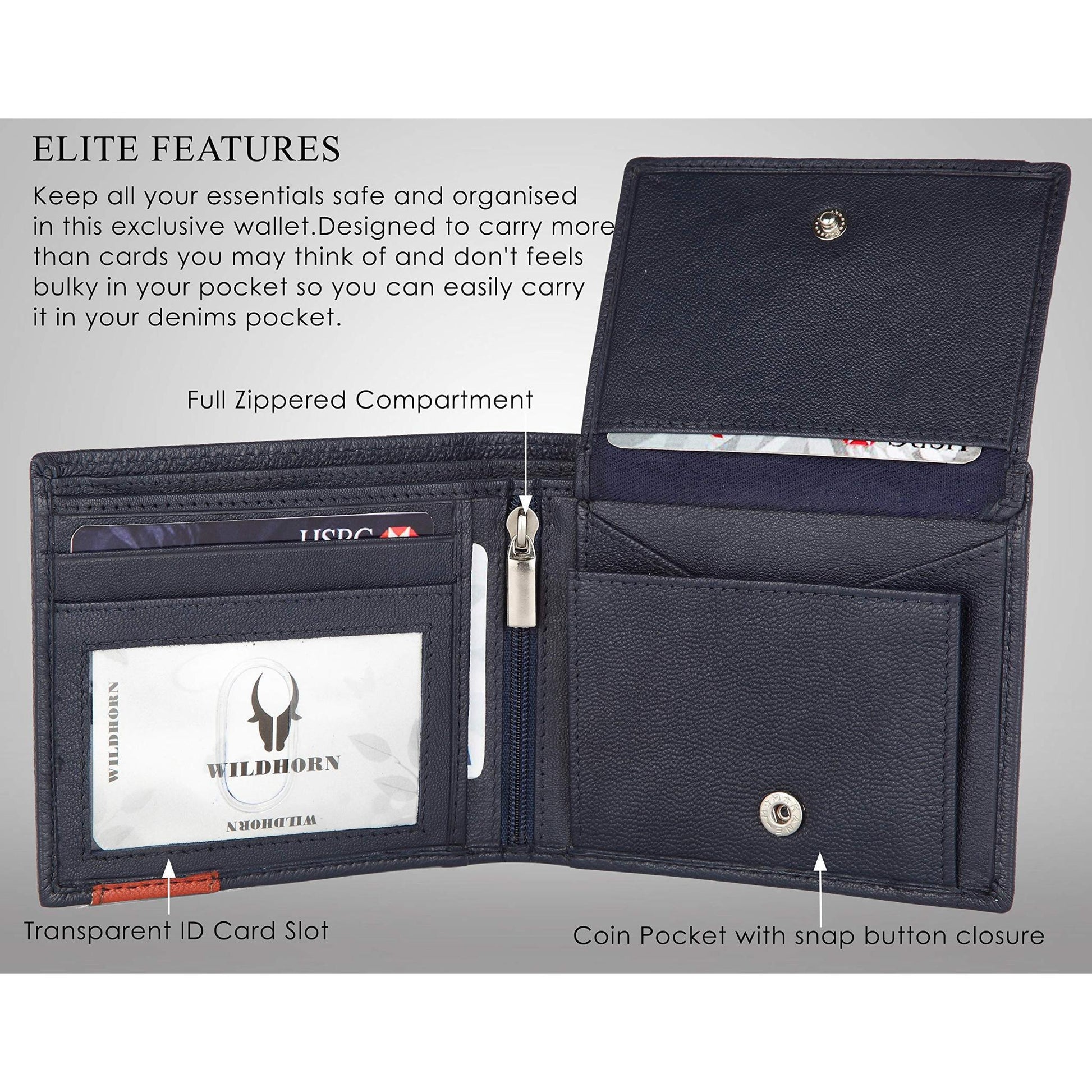 NICHOLAS Protected Leather Wallet for Men - WILDHORN