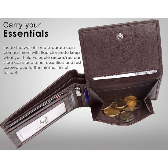 NICHOLAS Protected Leather Wallet for Men - WILDHORN