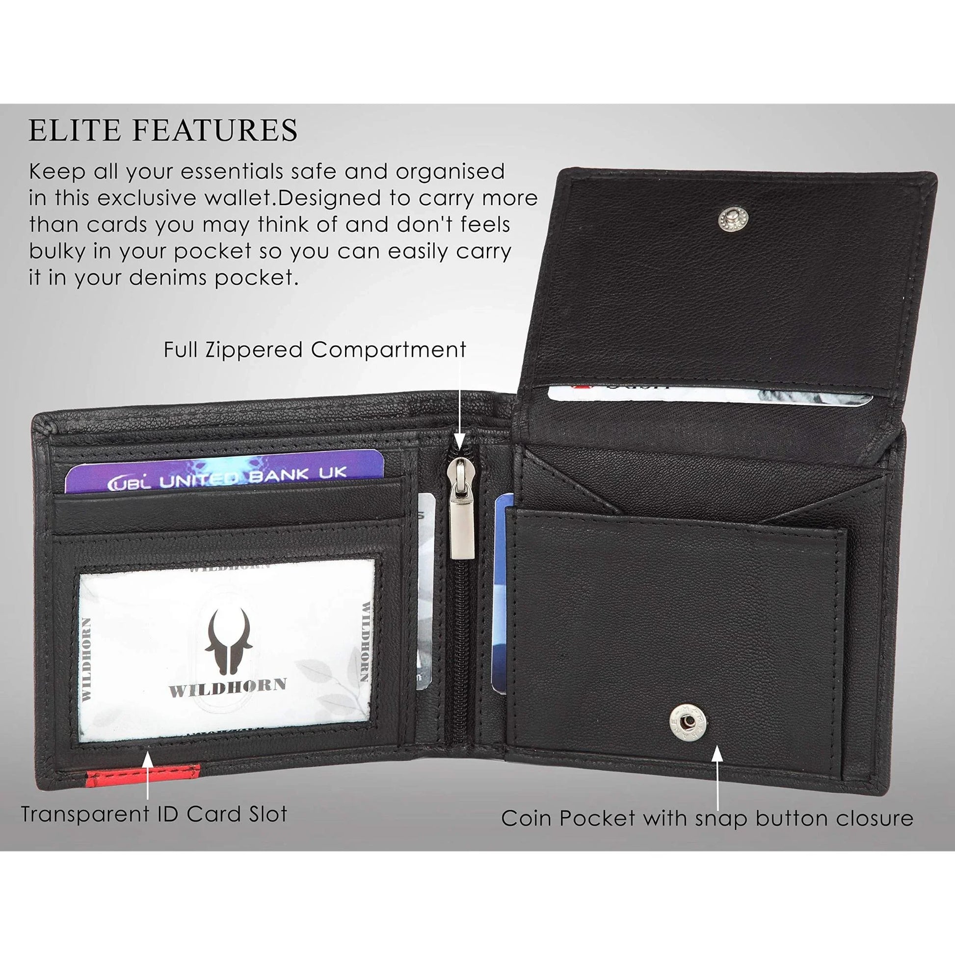 NICHOLAS Protected Leather Wallet for Men - WILDHORN