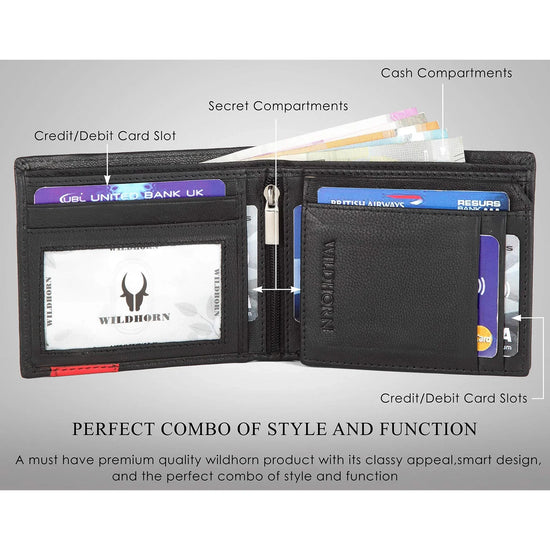 NICHOLAS Protected Leather Wallet for Men - WILDHORN