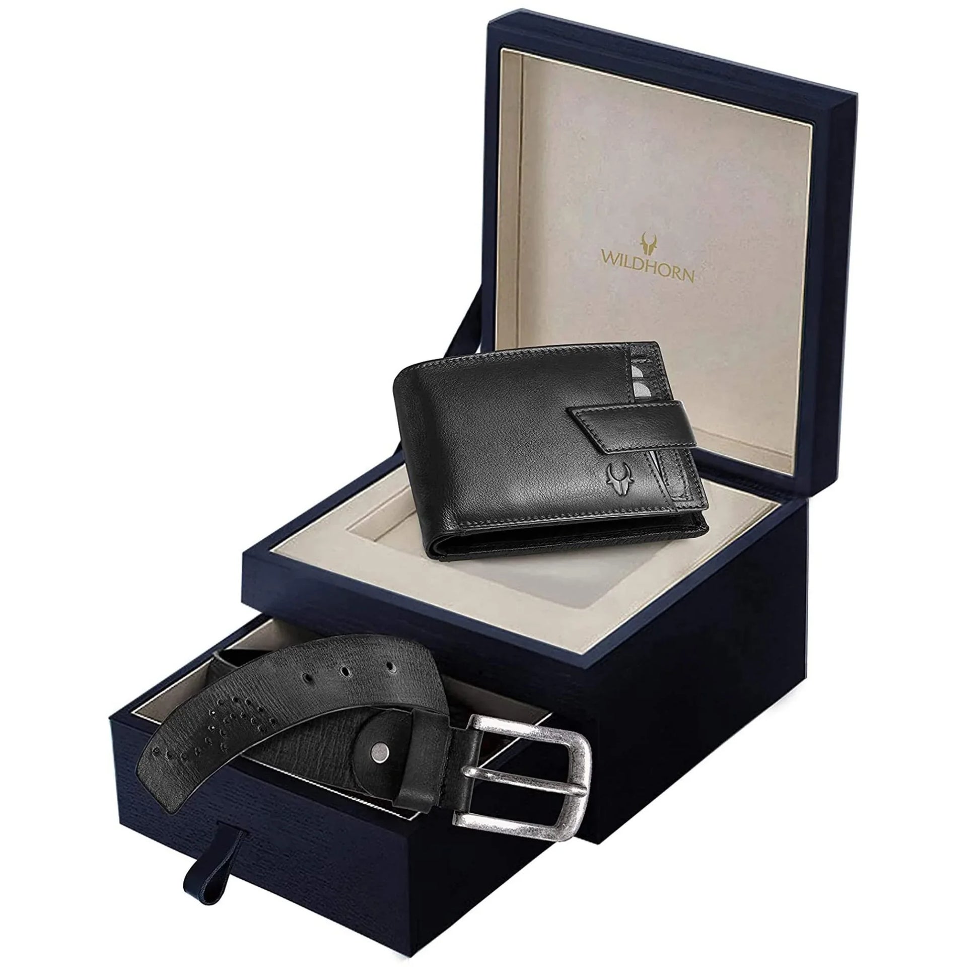 NOGALES Leather Wallet & Belt Gift Hamper for Men - WILDHORN