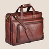 NORTH DAKOTA Leather Laptop Messenger Bag for Men - WILDHORN