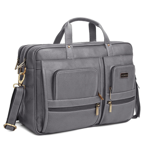 NORTHFOLK Leather Laptop Messenger Bag for Men - WILDHORN