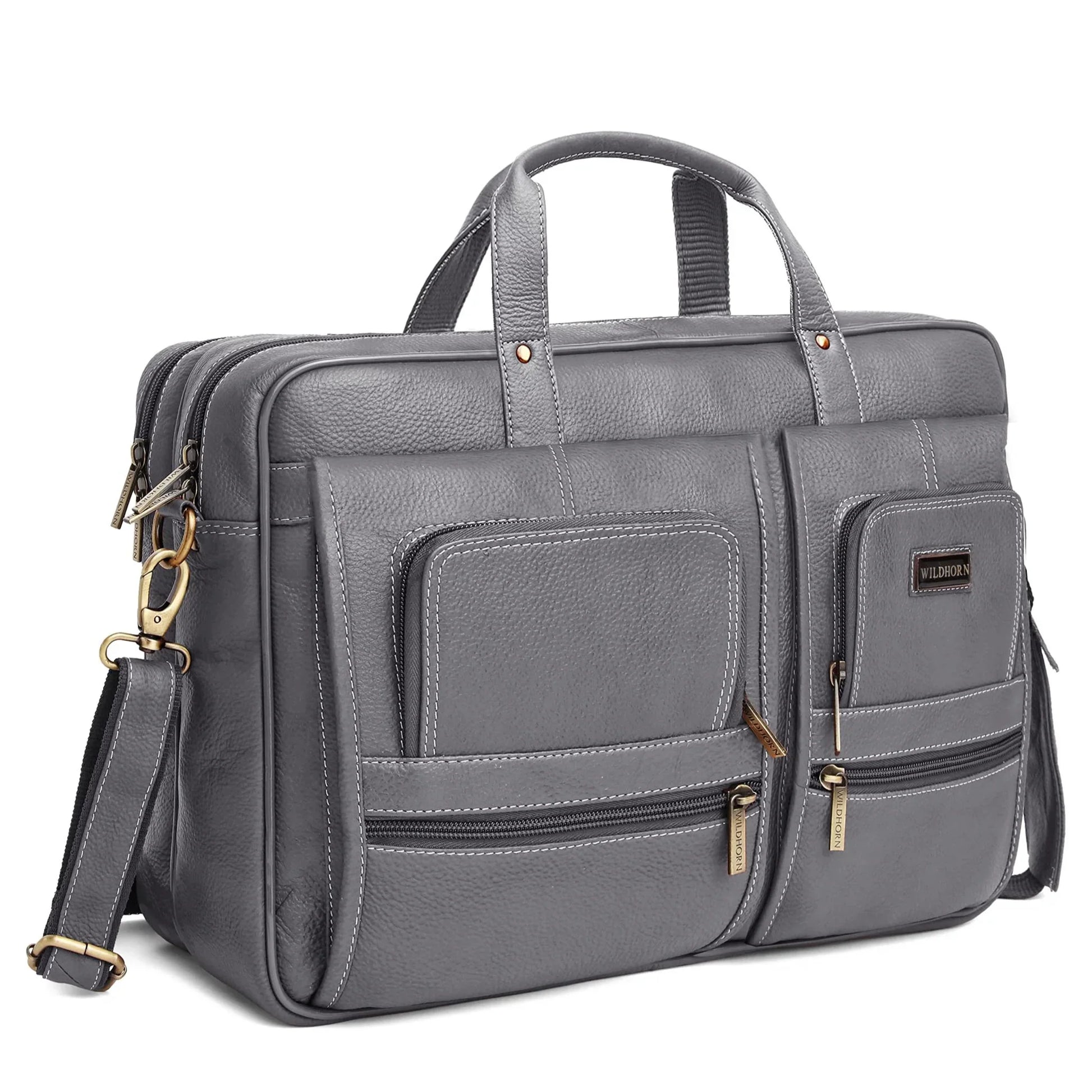 NORTHFOLK Leather Laptop Messenger Bag for Men - WILDHORN