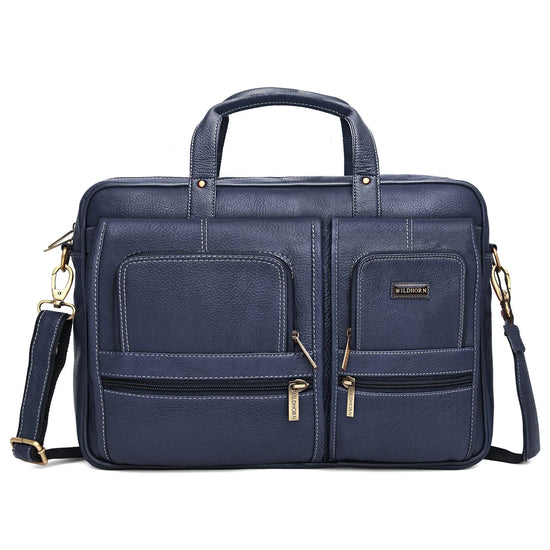 NORTHFOLK Leather Laptop Messenger Bag for Men - WILDHORN