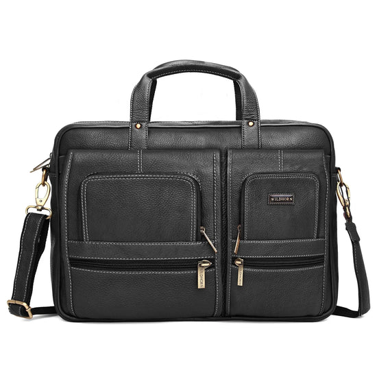 NORTHFOLK Leather Laptop Messenger Bag for Men - WILDHORN