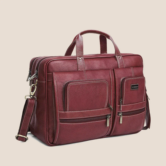 NORTHFOLK Leather Laptop Messenger Bag for Men - WILDHORN