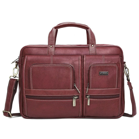 NORTHFOLK Leather Laptop Messenger Bag for Men - WILDHORN