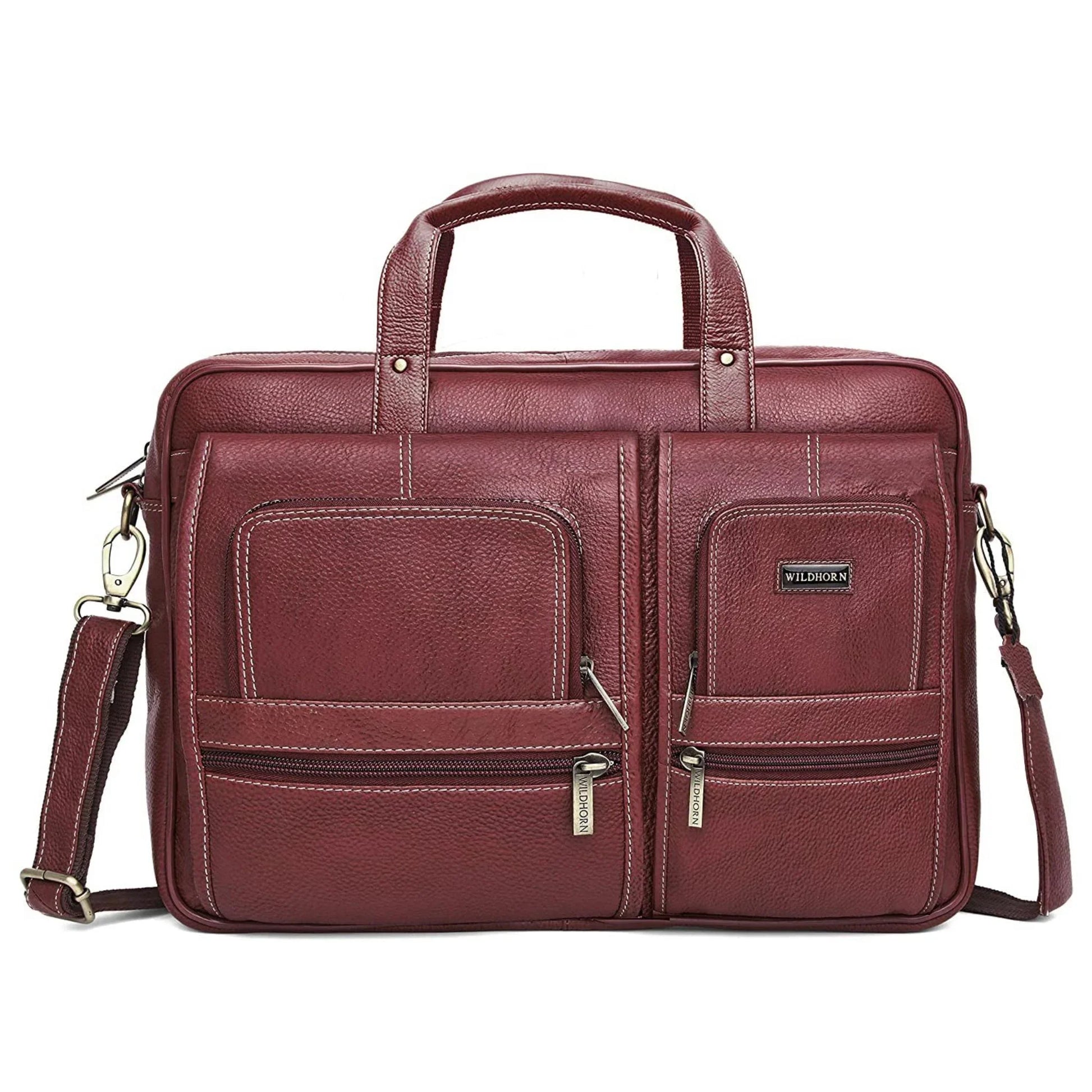 NORTHFOLK Leather Laptop Messenger Bag for Men - WILDHORN