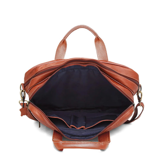 NORTHFOLK Leather Laptop Messenger Bag for Men - WILDHORN