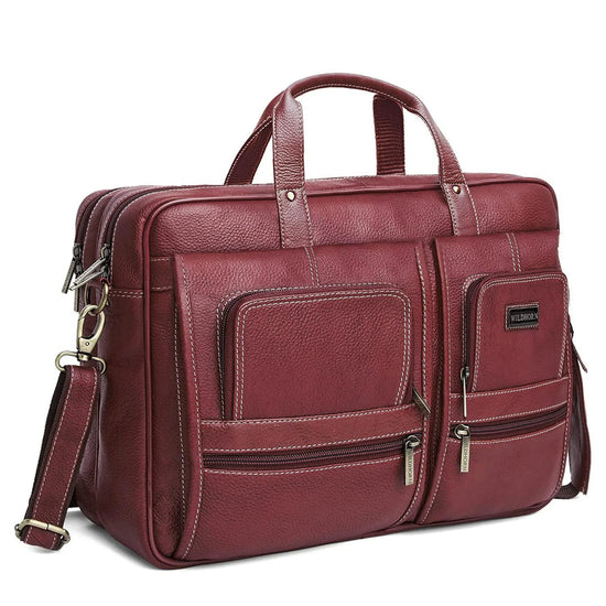 NORTHFOLK Leather Laptop Messenger Bag for Men - WILDHORN