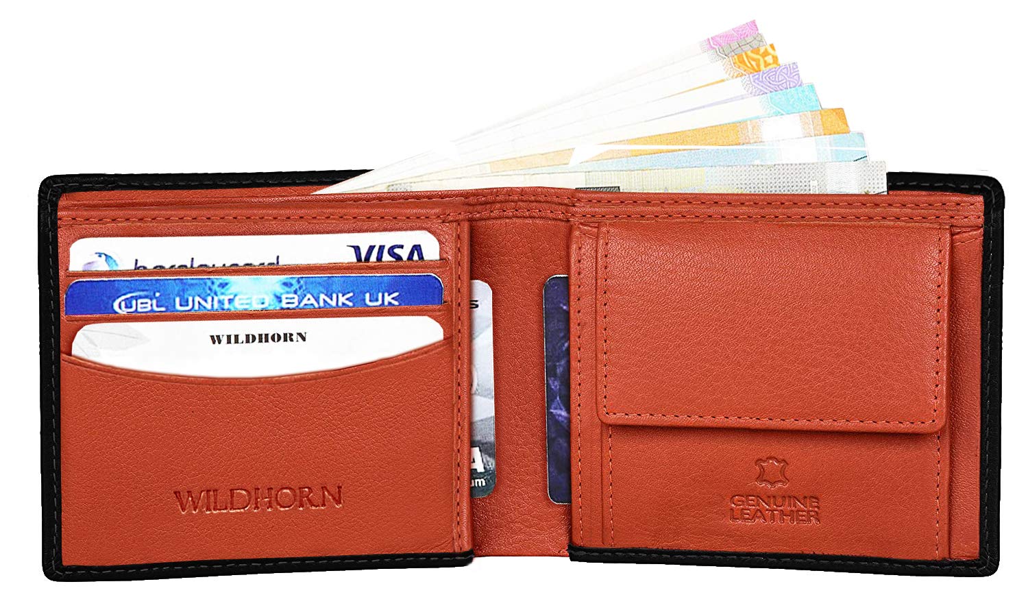 ORLANDO RFID Protected Leather Wallet for Men - WILDHORN