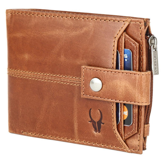 OSCAR RFID Protected Green Hunter Leather Wallet for Men - WILDHORN