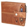 OSCAR RFID Protected Green Hunter Leather Wallet for Men - WILDHORN