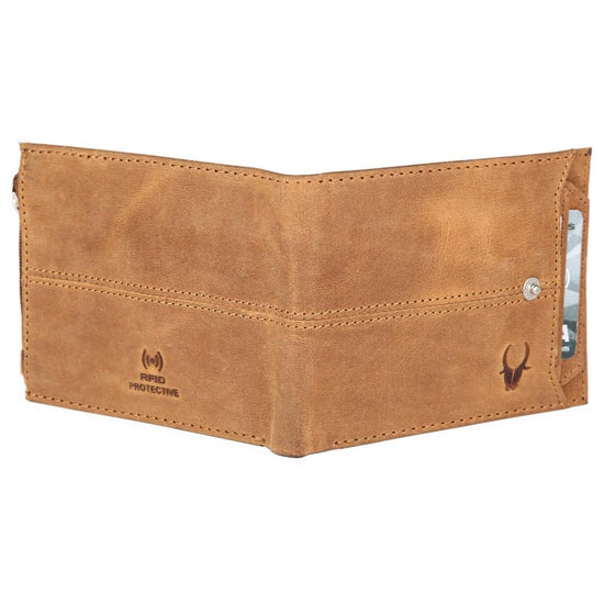 OSCAR RFID Protected Green Hunter Leather Wallet for Men - WILDHORN