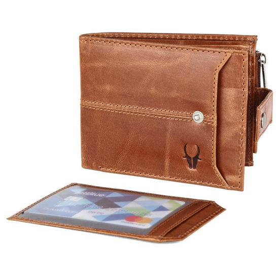 OSCAR RFID Protected Green Hunter Leather Wallet for Men - WILDHORN