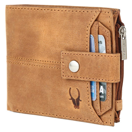 OSCAR RFID Protected Green Hunter Leather Wallet for Men - WILDHORN