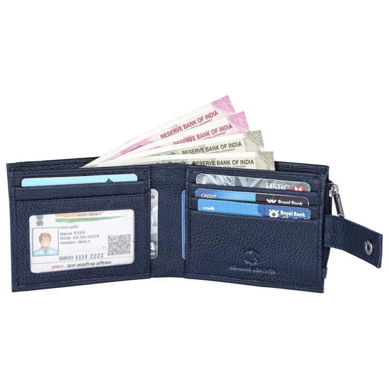 OSCAR RFID Protected Green Hunter Leather Wallet for Men - WILDHORN