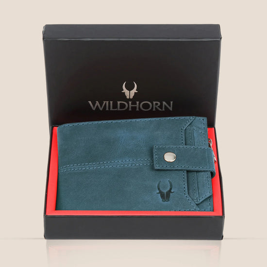 OSCAR RFID Protected Green Hunter Leather Wallet for Men - WILDHORN