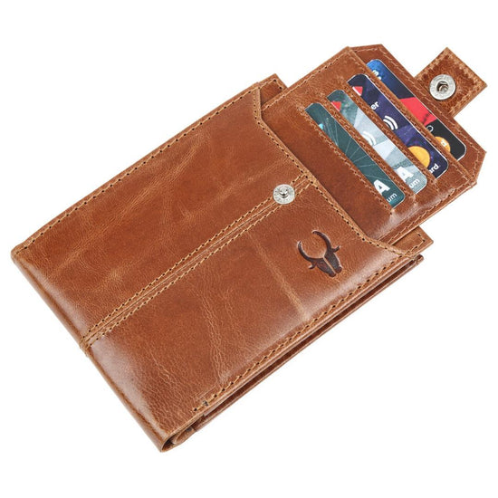 OSCAR RFID Protected Green Hunter Leather Wallet for Men - WILDHORN