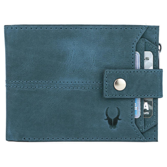 OSCAR RFID Protected Green Hunter Leather Wallet for Men - WILDHORN