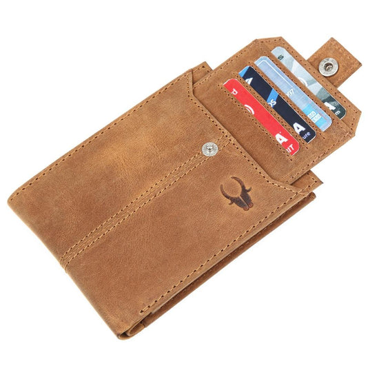 OSCAR RFID Protected Green Hunter Leather Wallet for Men - WILDHORN
