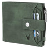 OSCAR RFID Protected Green Hunter Leather Wallet for Men - WILDHORN