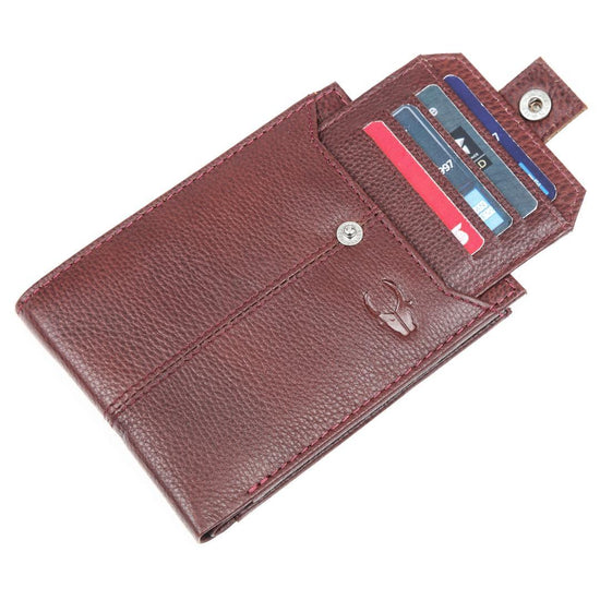 OSCAR RFID Protected Green Hunter Leather Wallet for Men - WILDHORN