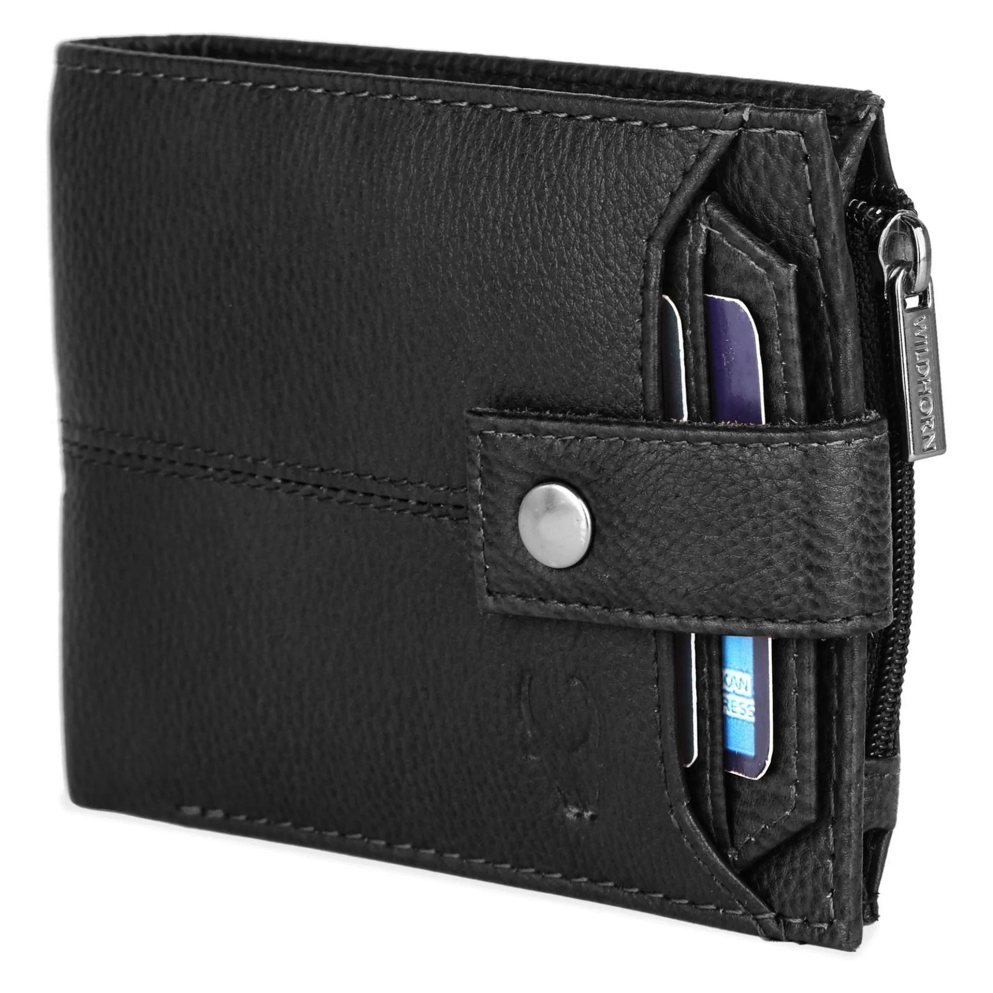 OSCAR RFID Protected Green Hunter Leather Wallet for Men - WILDHORN