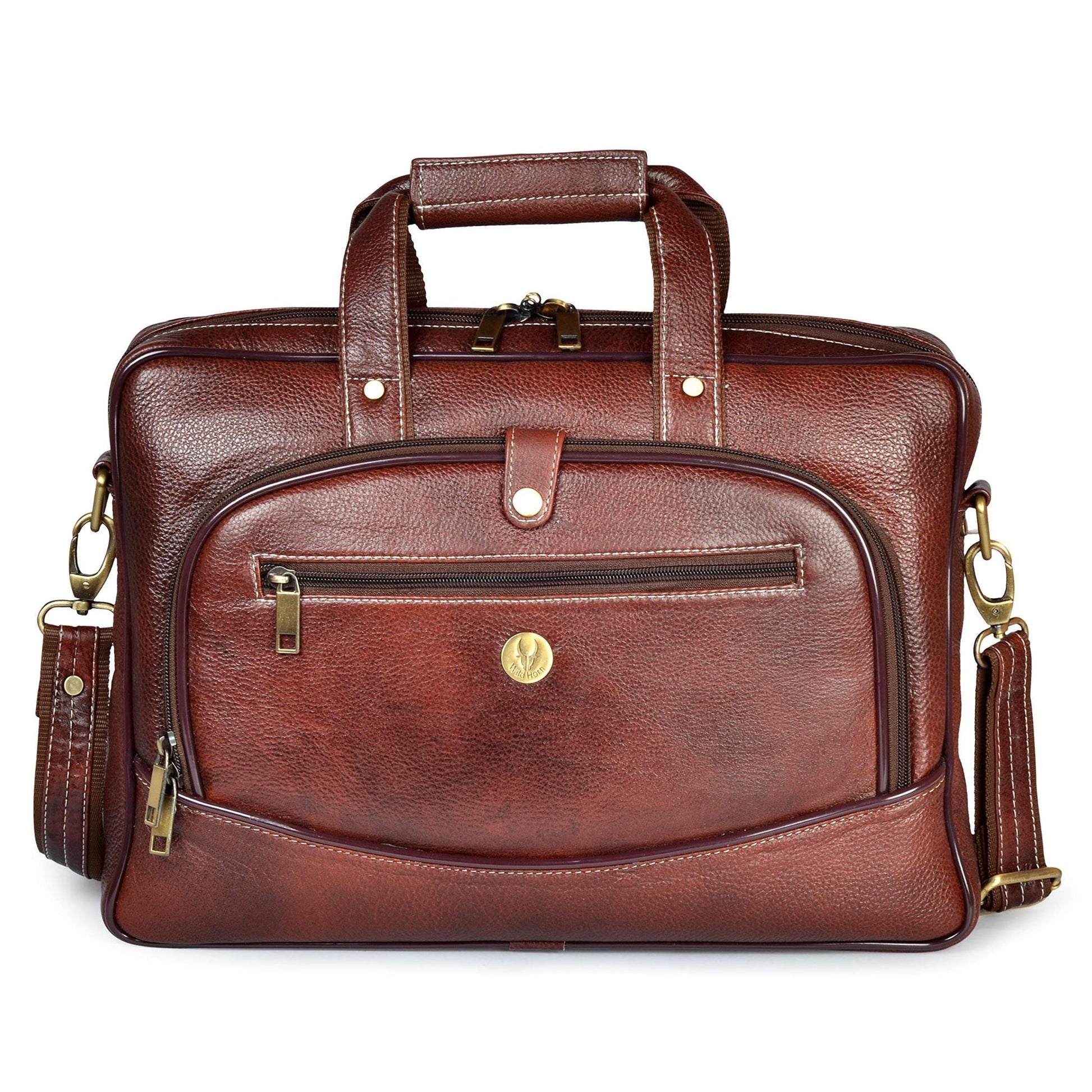 PENNYSYLVANIA Leather Laptop Messenger Bag for Men - WILDHORN