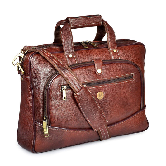 PENNYSYLVANIA Leather Laptop Messenger Bag for Men - WILDHORN