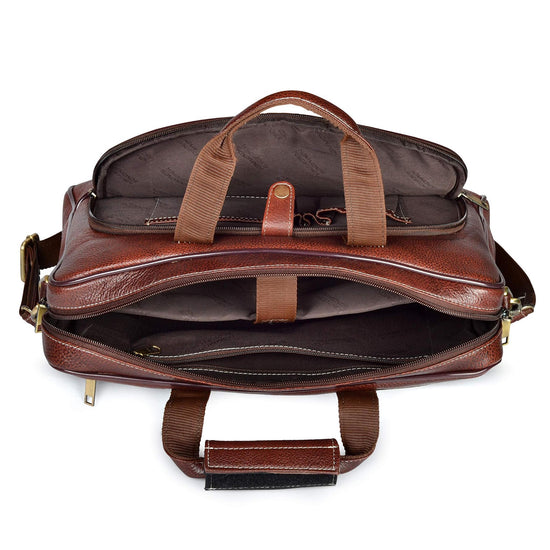 PENNYSYLVANIA Leather Laptop Messenger Bag for Men - WILDHORN