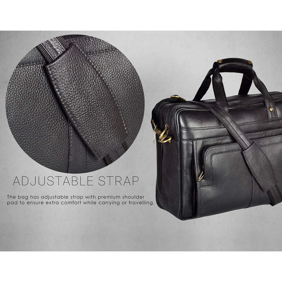 RHODE Leather Laptop Messenger Bag for Men - WILDHORN