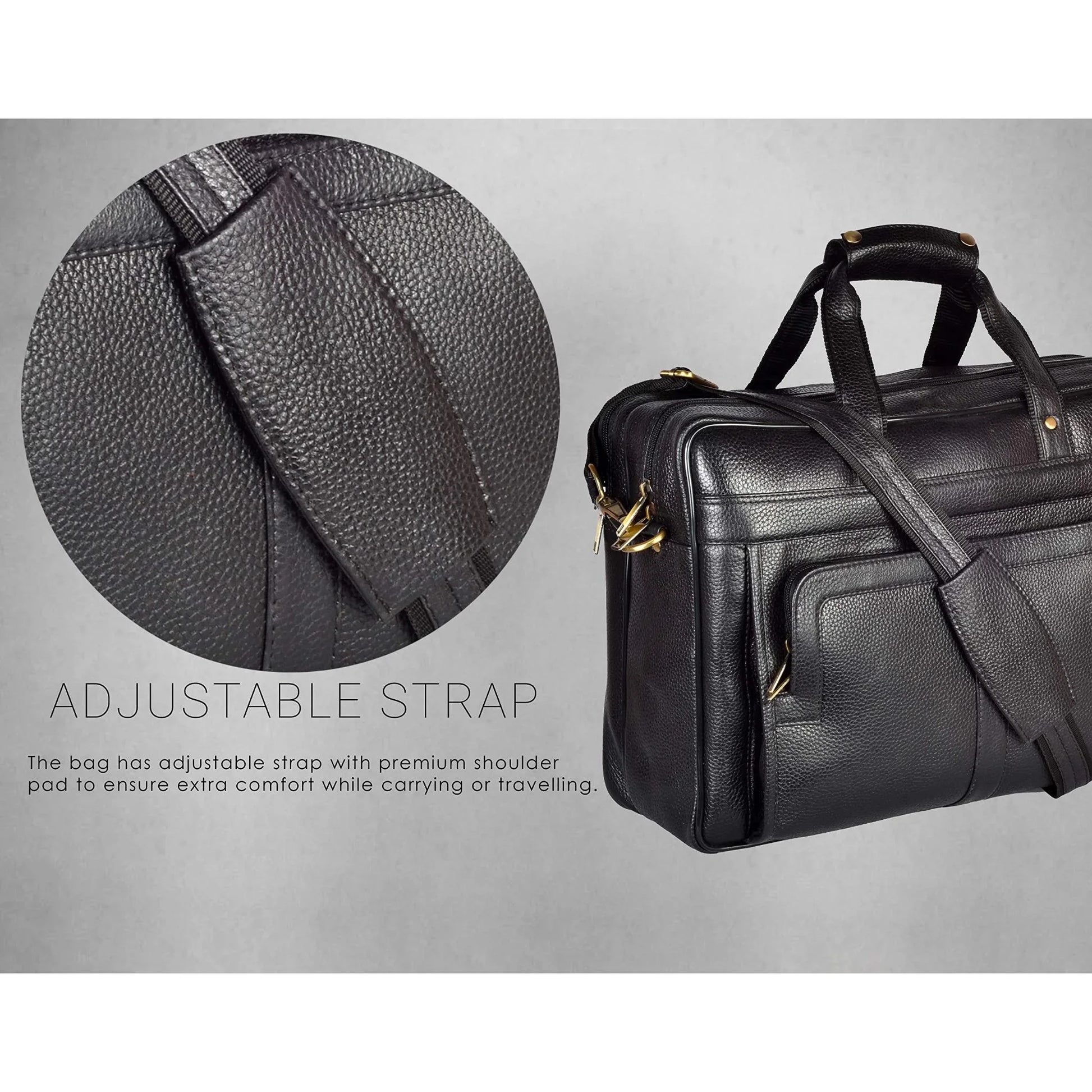 RHODE Leather Laptop Messenger Bag for Men - WILDHORN