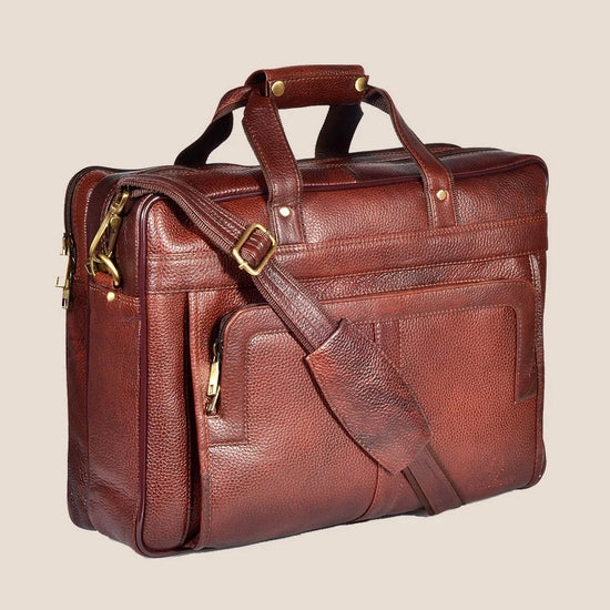 RHODE Leather Laptop Messenger Bag for Men - WILDHORN