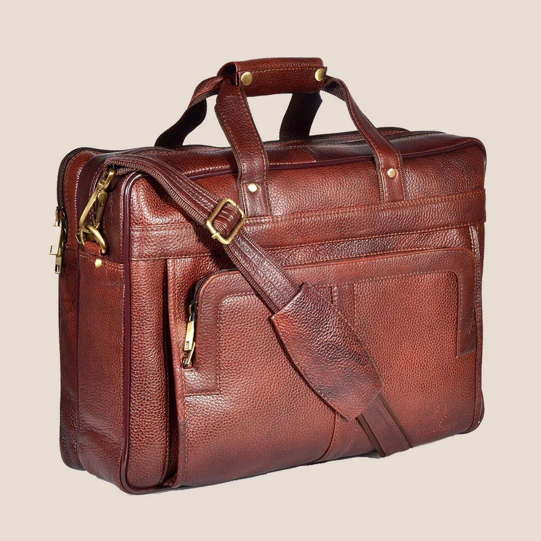 RHODE Leather Laptop Messenger Bag for Men - WILDHORN