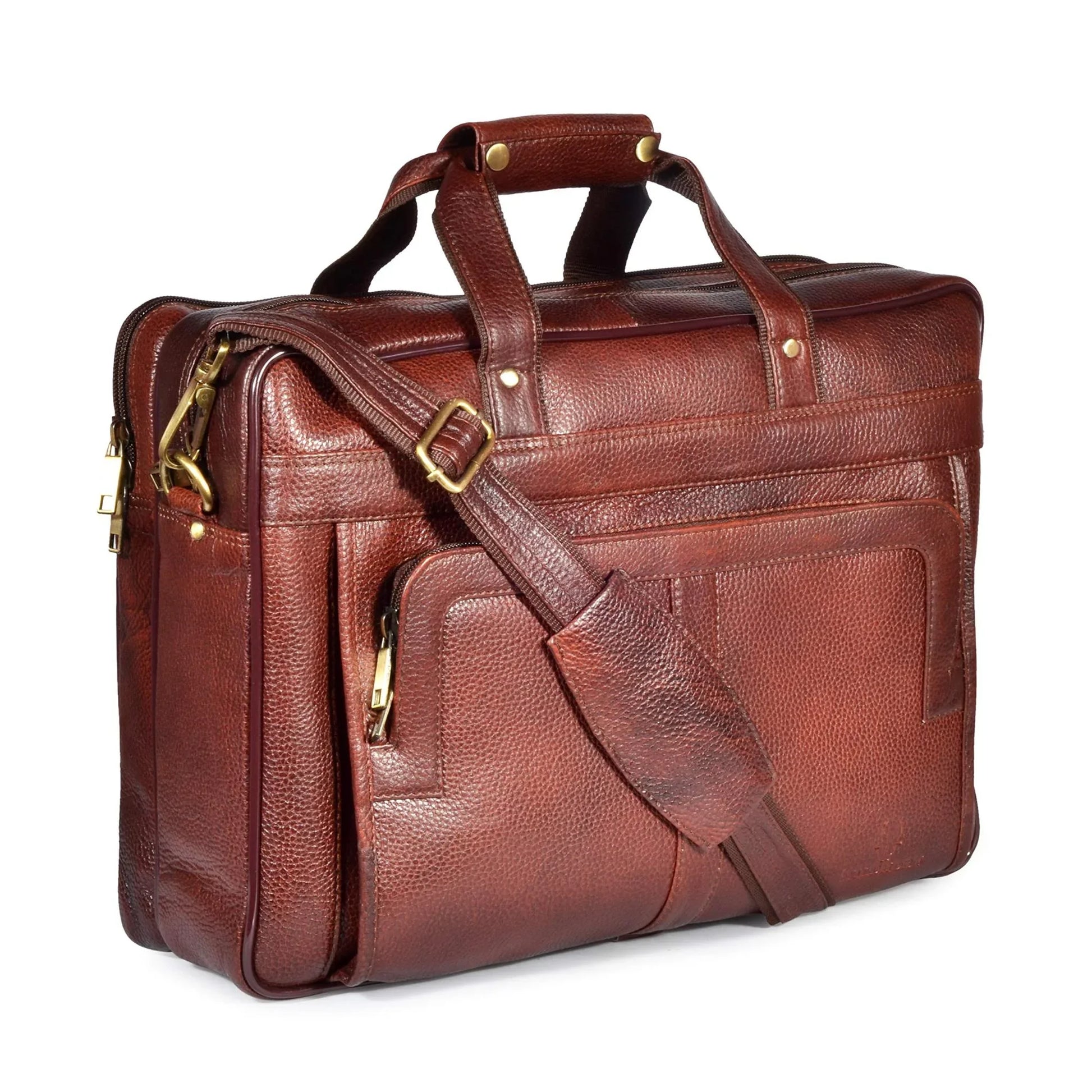 RHODE Leather Laptop Messenger Bag for Men - WILDHORN
