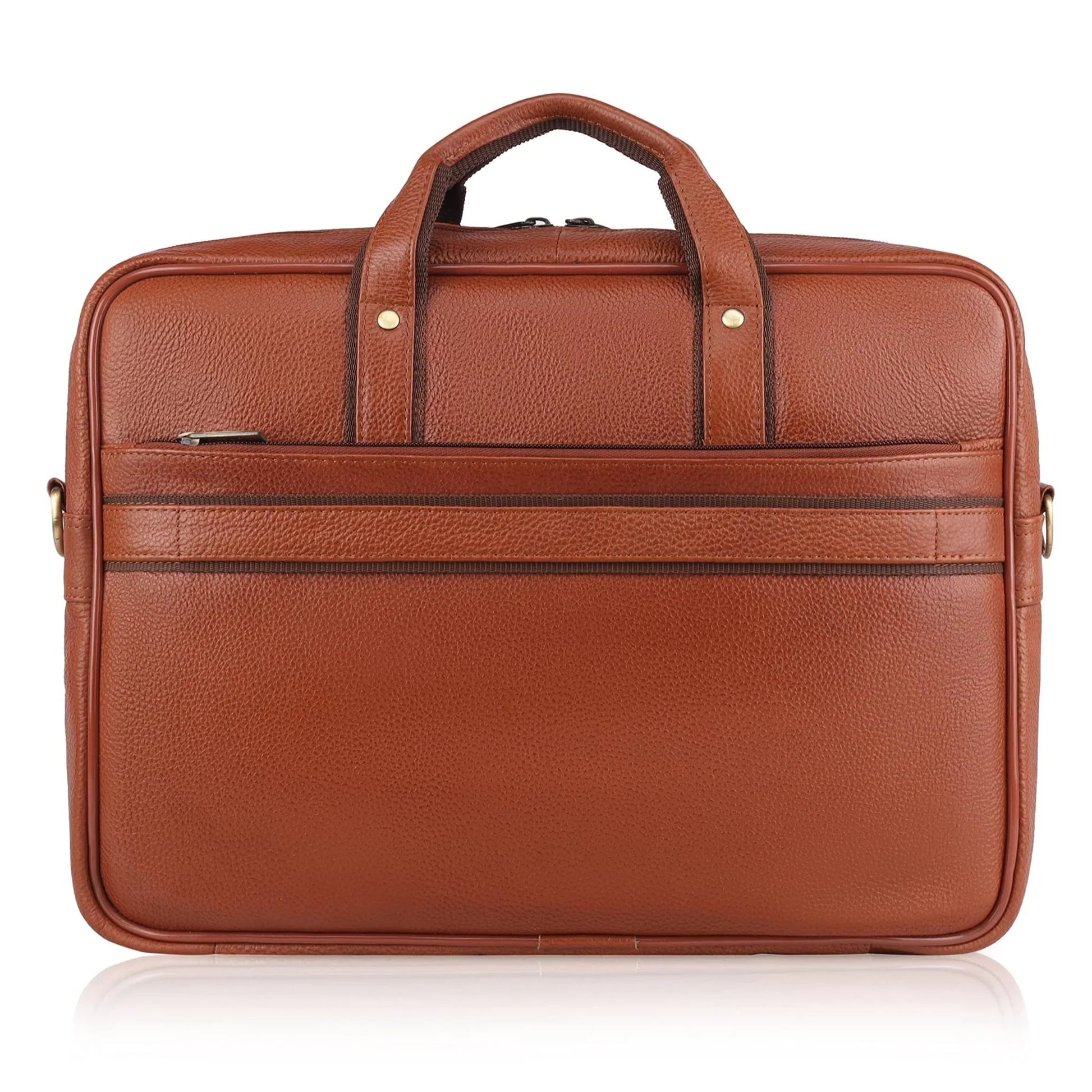 RICHMOND Leather Laptop Messenger Bag for Men - WILDHORN