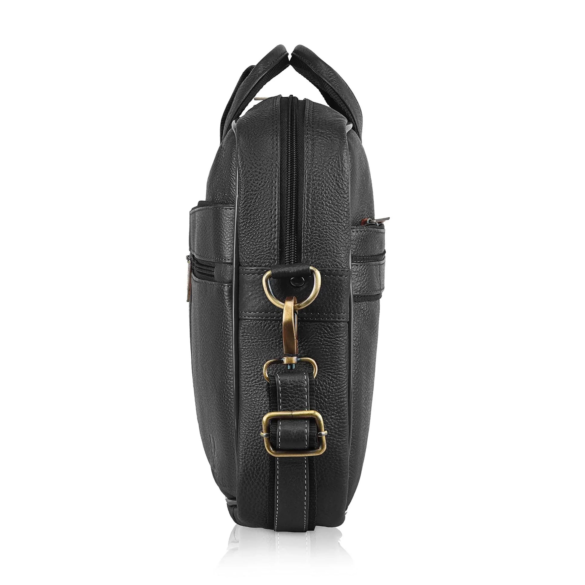 RICHMOND Leather Laptop Messenger Bag for Men - WILDHORN