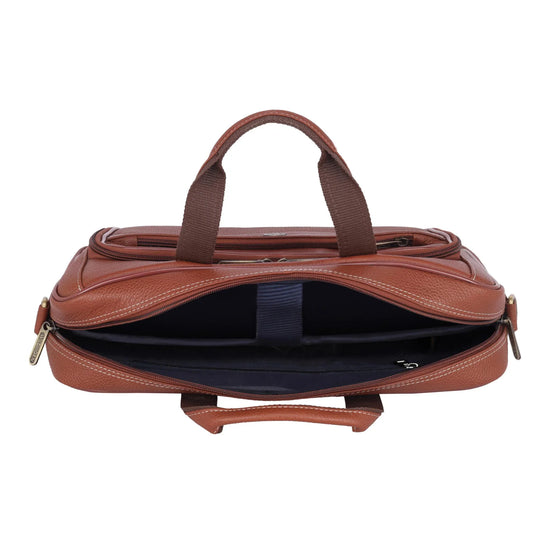ROXTON Leather Laptop Messenger Bag for Men - WILDHORN