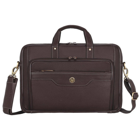 ROXTON Leather Laptop Messenger Bag for Men - WILDHORN
