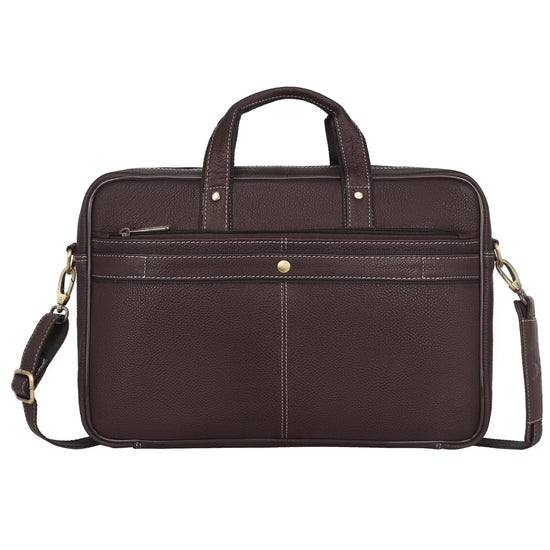 ROXTON Leather Laptop Messenger Bag for Men - WILDHORN
