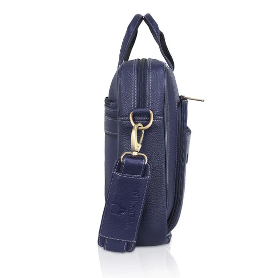 ROXTON Leather Laptop Messenger Bag for Men - WILDHORN