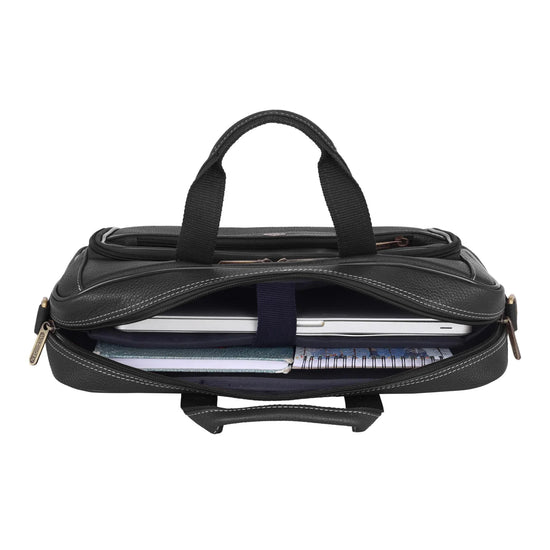 ROXTON Leather Laptop Messenger Bag for Men - WILDHORN