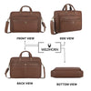ROXTON Leather Laptop Messenger Bag for Men - WILDHORN