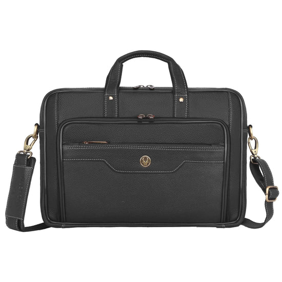 ROXTON Leather Laptop Messenger Bag for Men - WILDHORN
