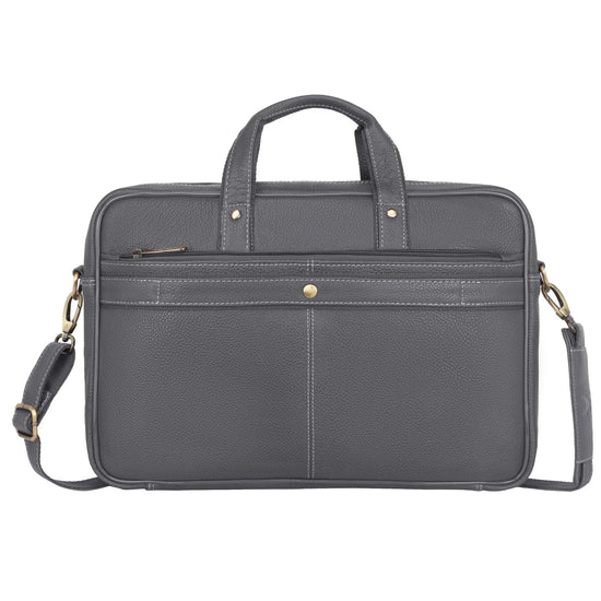 ROXTON Leather Laptop Messenger Bag for Men - WILDHORN