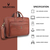 ROXTON Leather Laptop Messenger Bag for Men - WILDHORN