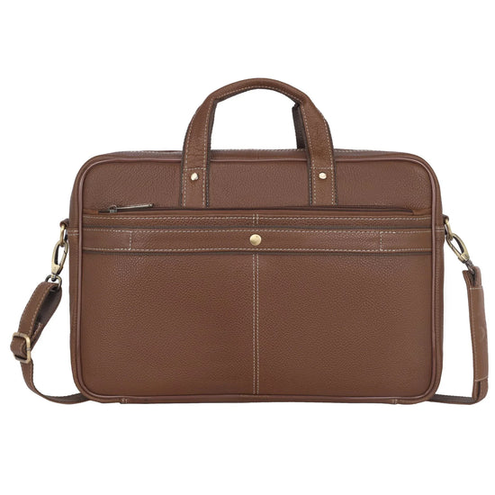 ROXTON Leather Laptop Messenger Bag for Men - WILDHORN