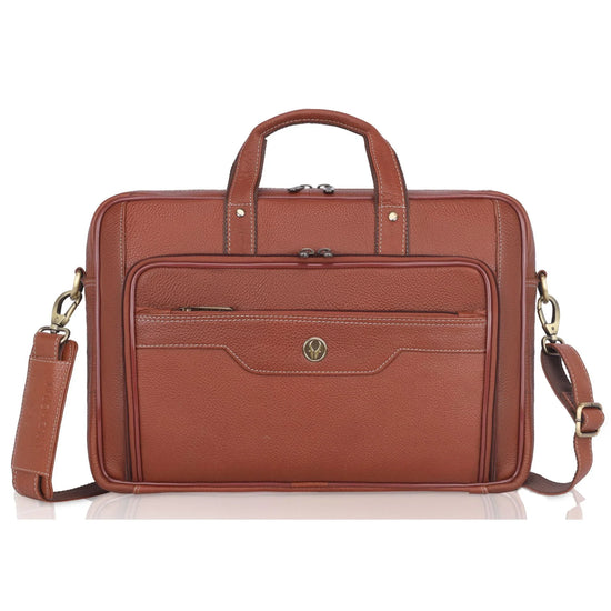 ROXTON Leather Laptop Messenger Bag for Men - WILDHORN